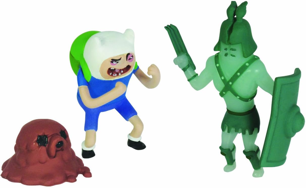 Amazon アドベンチャータイム ２インチ コレクタブル 2個セット ゴースト フィン Adventure Time 2 Gladiator Ghost And Finn K ロボット 子ども向けフィギュア おもちゃ