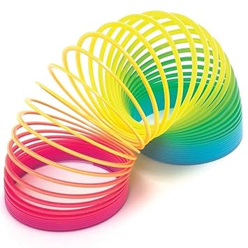 Axiotif Magic Spring Rainbow - Bouncy Stretchy Slinky Toys- Set of 2