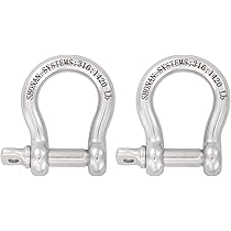 Amazon.com: Heyous 1/2 Inch 12mm Screw Pin Anchor Shackle