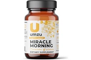 UMZU Miracle Morning - Natural Energy Supplements - with Caffeine, L-Theanine, Thiamin & More - Focus & Energy Pills - 30 Day Supply - 30 Capsules