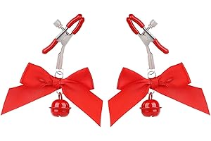 GLMOCM Body Chain Stainless Steel Adjustable Body Ring with Bell Body Clamps Clip on Body Non Piercing Chain Stainless Steel for Women Faux Body Jewelry Clip on Jewelry