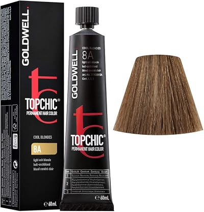 Goldwell Topchic Hair Color 1 Tube 60 ml 8A Ashy Light Yellow