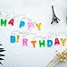 RECESKY Happy Birthday Lights - 13 LED Letter Battery Operated String Lights 6ft Birthday Party Decor Supplies for Indoor, Home, House, Christmas Lighting, Birthday Decorations (Multi Color)