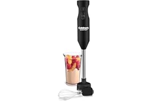 Cuisinart Quick Prep Hand Stick Blender, 250W, includes 3-Cup Measuring Cup & Whisk (CHB-60BKC)