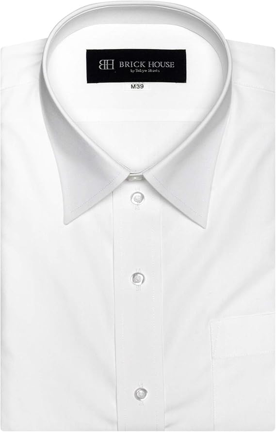 Amazon ブリックハウス ワイシャツ 半袖 形態安定 レギュラー 白無地 透け防止 Just Style メンズ Bm01x900ab46r1s 96 シロ M40 半袖 シャツ 通販