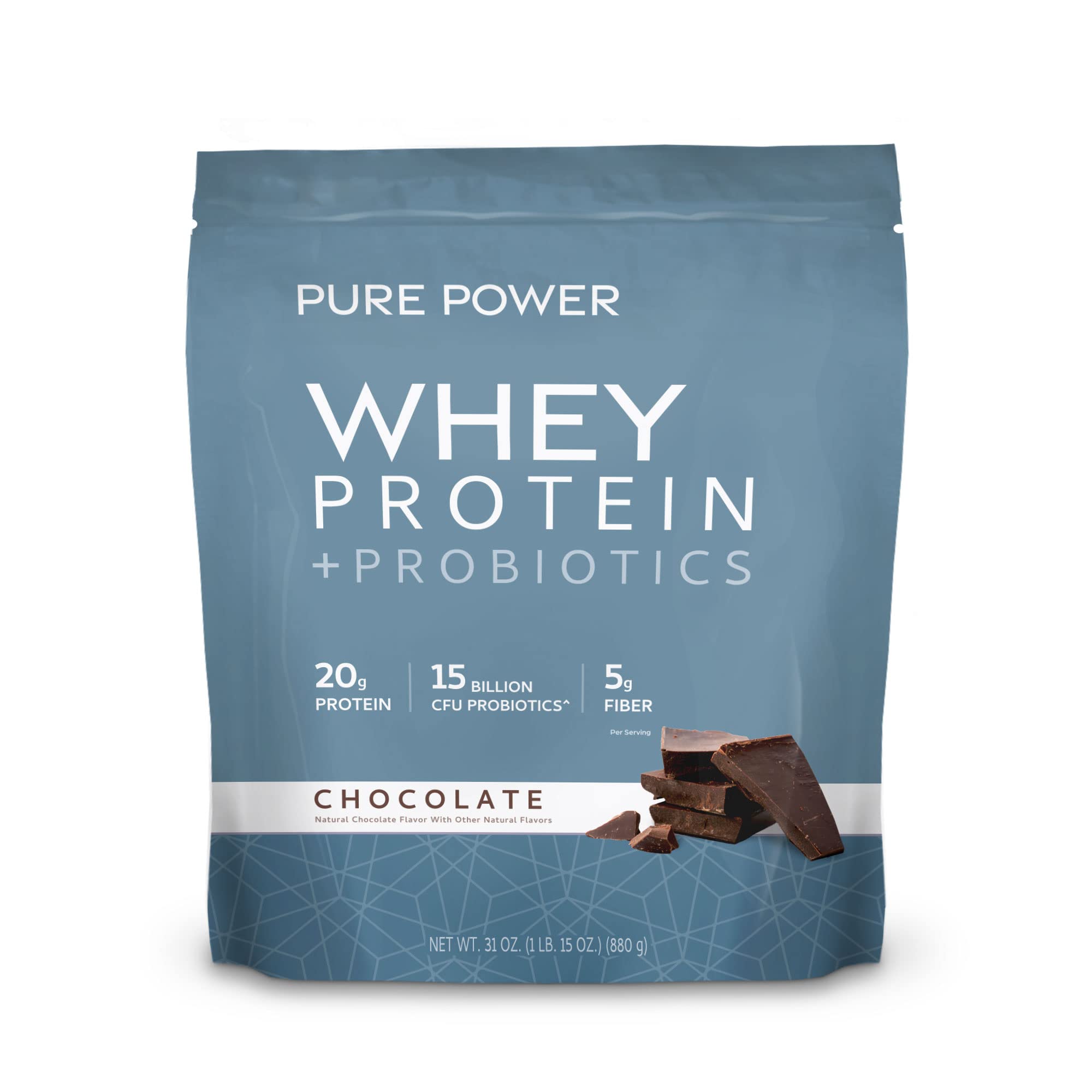 Pure Power Whey Protein + Probiotics (Chocolate)