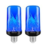 Bitrue LED Flame Light Bulbs, 4 Modes Blue Flame