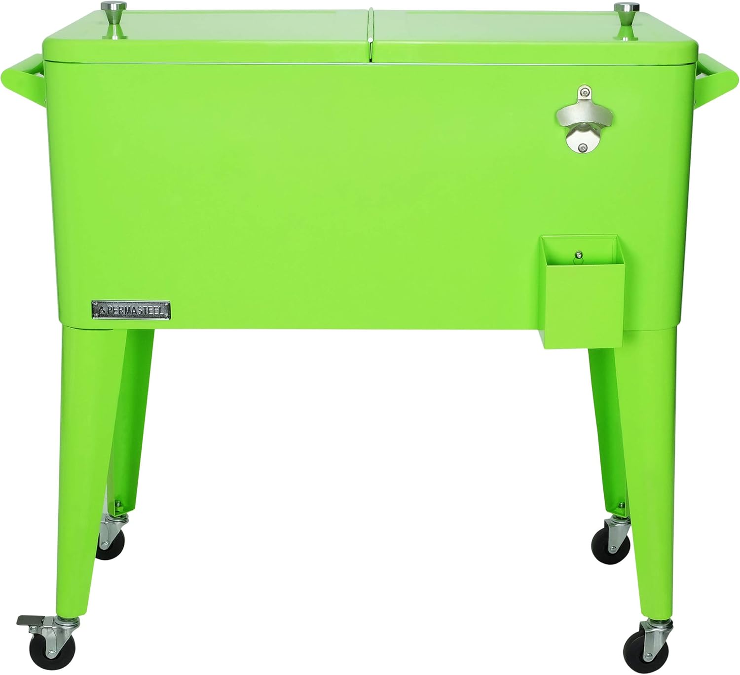 Permasteel PS-A203-LI 80 Quart Portable Rolling Patio Cooler, Lime