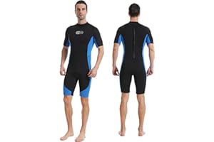 Gimilife Wetsuits for Men Women, Mens 3MM Shorty/FullWetsuit Neoprene Wetsuit Womens Full Body in Cold Water Keep Warm for Di