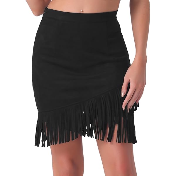 MakeMeChic Women's Plus Size Wrap Front Asymmetrical Skort Elastic High