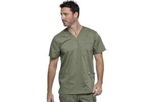 Cherokee V- Neck Men's Scrubs Top with Pockets WW670