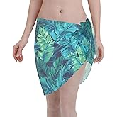 DORKEIXIA Women'S Sarong Coverups Beach Bathing Suit Wrap Skirt Sheer Bikini Wraps Chiffon Cover Ups For Swimwear