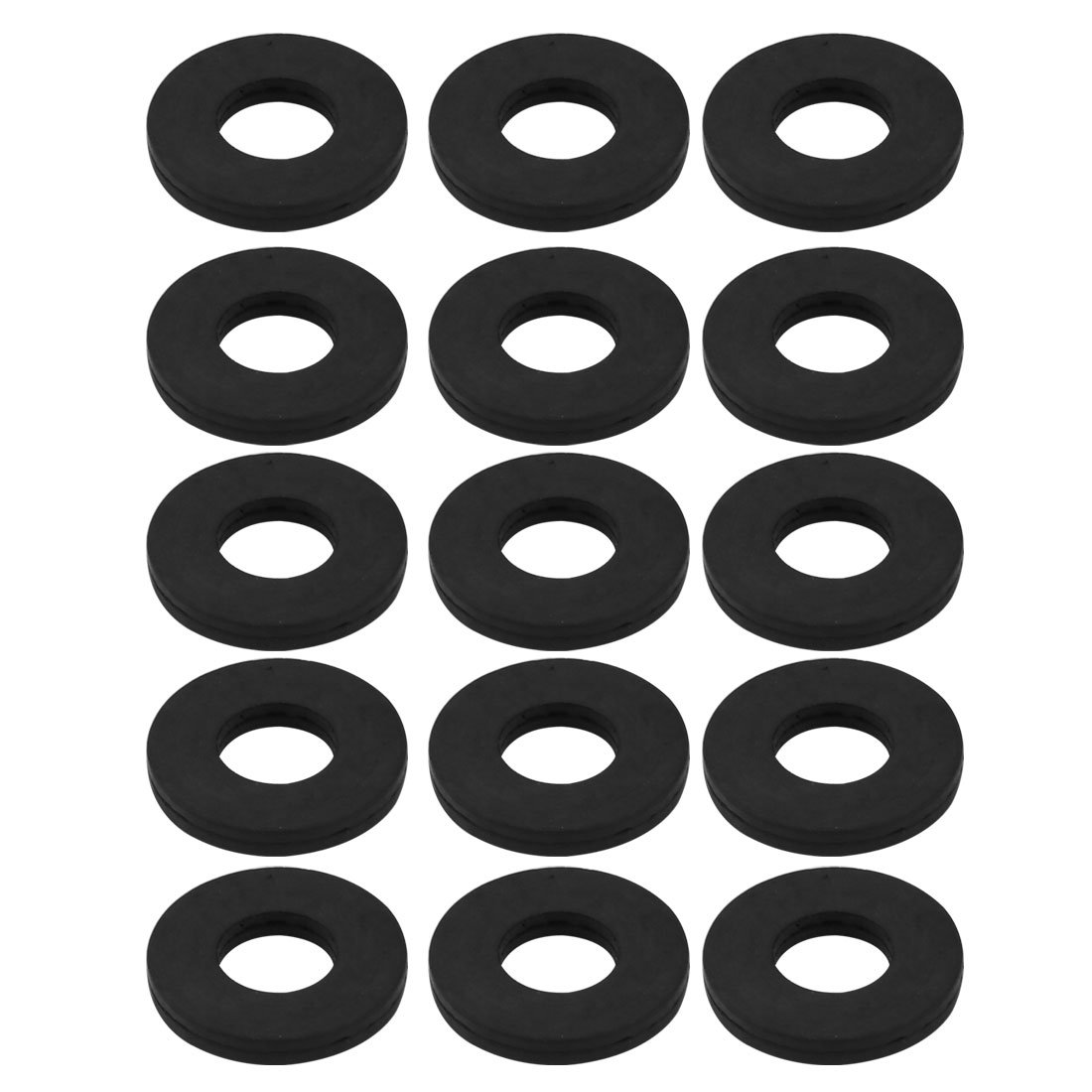 sourcingmap Nitrile Rubber Flat Washers 22mm OD 10mm ID 3mm Thickness for Faucet Pipe Water Hose, Pack of 15