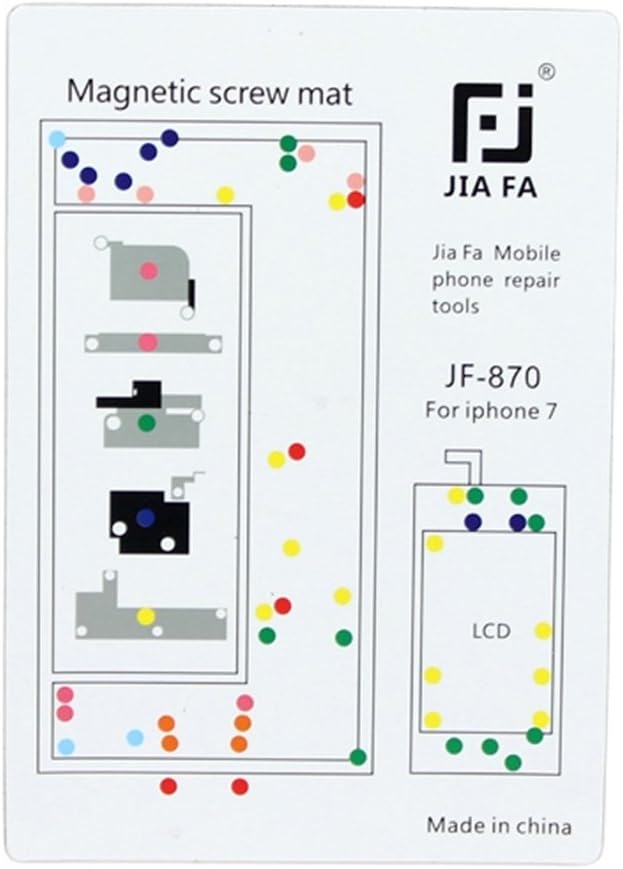 RepairKits JIAFA for iPhone 7 Magnetic Screws Mat