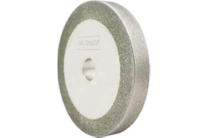 UF-SHARP 3 inch Flat Diamond Grinding Wheel 150 Grit, 1/2" Arbor, 10mm Wide for Grinding Tungsten,Carbide, Glass,Ceramic, Gem
