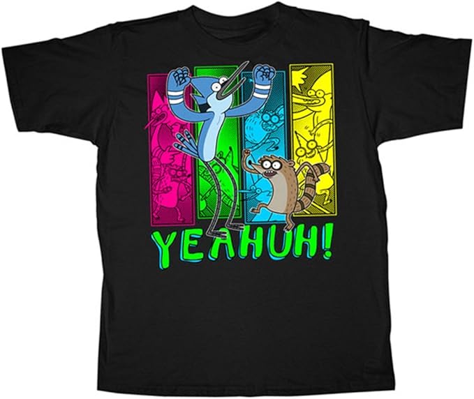 Four Panels Regular Show Boys Tshirt Youth XL (1820