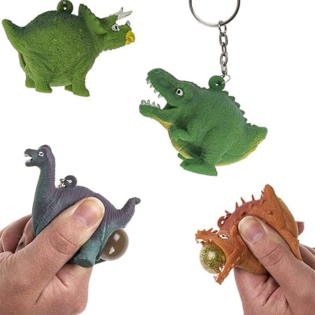 Ootb Porte Cles Dinosaure Qui Fait Caca Ou Qui Vomit Vendu A L Unite Tyrannosaure Triceratops Diplodocus Jouet Antistress Idee Cadeau Insolite Et Drole Amazon Fr Auto Et Moto