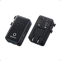 Anker Nano European Travel Plug Adapter, 5-Port Fordable Travel Adapter with 1AC 2USB-A 2USB-C Ports,Temperature Control, Ess