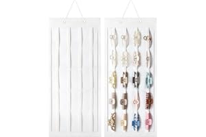 SMUK Hair Claw Clip Holder for Girls, Hanging Claw Clips Storage Organizer for Women, Hair Clip Stand Holder for Wall, Door, Closet, Big Claw Clip Display for Teen Girls