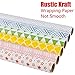 RUSPEPA Kraft Wrapping Paper Roll - Multi Color Printed Wrapping Paper for Birthdays, Valentines, Christmas - 6 Roll - 30 inches X 10 feet Per Roll