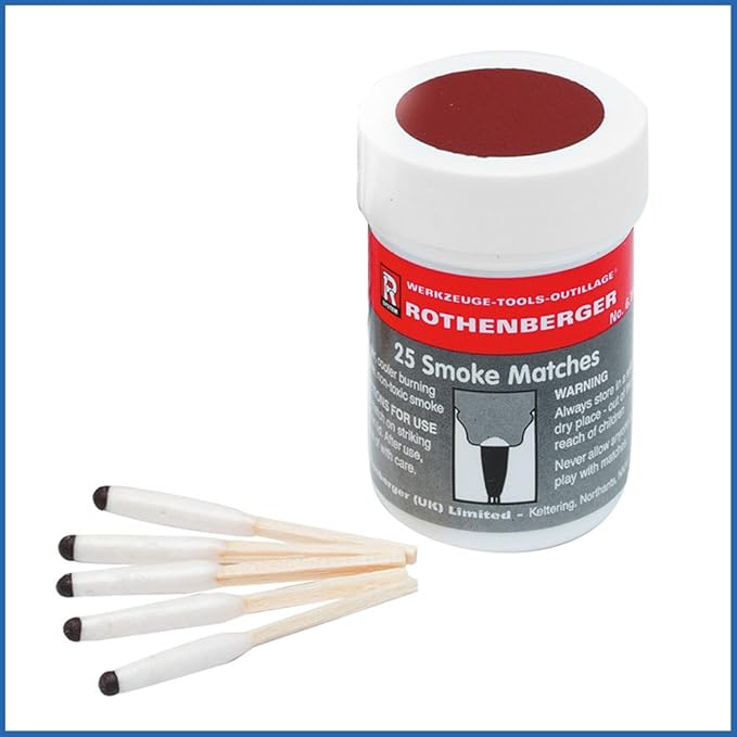 Rothenberger Long Burning Smoke Matches Tub of 25 Tub Of 25 Amazon.co.uk DIY & Tools