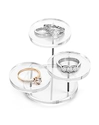 QWORK Round Acrylic Products Display Riser