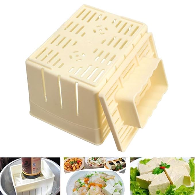 Tofu-Pressen-Werkzeug-Set für selbstgemachte Tofu-Presse, aus Kunststoff, Sojabohnen, zum Herstellen von Soja-Kerzen 14cm*11c