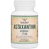 Astaxanthin 12mg Softgels, Clinically Studied AstaReal, 60 Softgels | Triple Strength Antioxidant Supplement, Patented AstaReal, 70+ Human Trials, Grown in USA