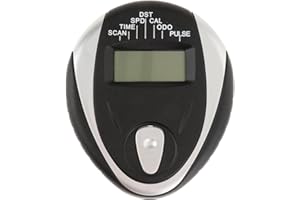 Vaveren Universal Monitor Speedometer LCD with Heart Rate Measurement Easy to Install Replacement Parts Counter Cycle for Exercise Bike Sport Bikes, AS