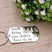 Melix Home Gifts for Stepdad Keychains Thank You For Being The Dad You Didn't Have To Be Keychains Gift For Stepfather (Dad-Keychain)