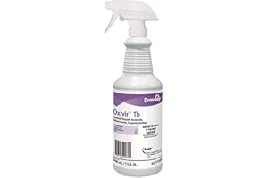 Oxivir Diversey 4277285 Tb Liquid Disinfectant Cleaner, Hospital Grade Accelerated Hydrogen Peroxide AHP, No Fragrance Added, Ready-to-Use Capped Spray Bottle, 32-Ounce
