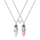 MJartoria BFF Necklace for 2 Crystal Charms Best