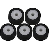 5 Pcs Inner Dia 0.1Inch Rubber Bearing Roller Guide Pulley Bearing Wheel Pinch Roller for Audio Radio Tape Recorder