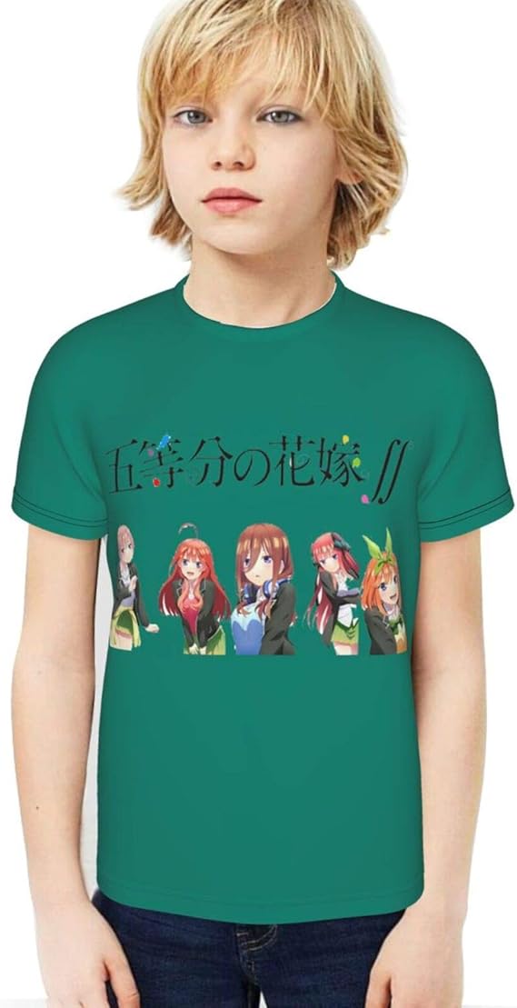 Amazon Co Jp 五等分の花嫁 Tシャツ 子供 キッズ かわいい プリント 柔らかい 服 アニメ 半袖 女の子 男の子 誕生日 プレゼント イベント 衣装 男女兼用 Xs 服 ファッション小物