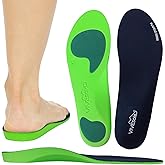 ViveSole Plantar Fasciitis Inserts for Men & Women - Shoe Insoles for Arch Support, Flat Feet, Pain Relief - Firm Foam OrthoticSoles for Work, Running - Fit Boots and Sneakers