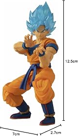 Dragon Ball Z Evolve 5in Goku Super Saiyan Blue Bandai Action Figure view 3