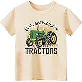 Sineeko Tractors Shirt for Toddler Boys Girls Kids Chicken T-Shirt Short Sleeve Silly Goose Tees Tops 2-7Years