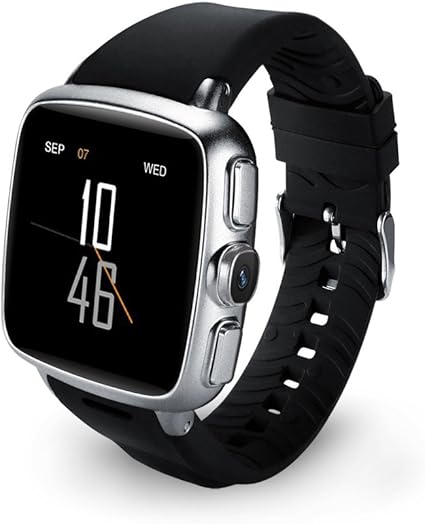 Amazon Co Jp Stk スマートウォッチ Android5 1搭載 Gpsスマートブレスレット アンドロイド 四角形 腕時計 スマートウォッチフォン スマホ対応 シルバー 家電 カメラ