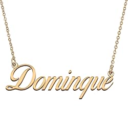 HUAN XUN Customized Custom Simple Any Name Necklace