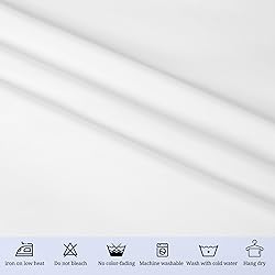 10 Pack White Tablecloths for 8ft Rectangle Tables