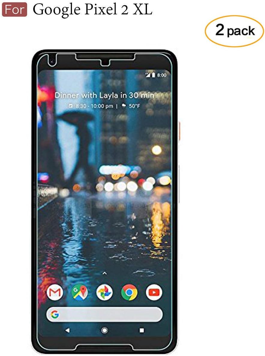 LEDitBe Screen Protector for Pixel 2XL Screen Protector, HD Clear, Bubble Free, Anti Scratch, Compatible with Google Pixel 2XL Tempered Glass [2 Pack]