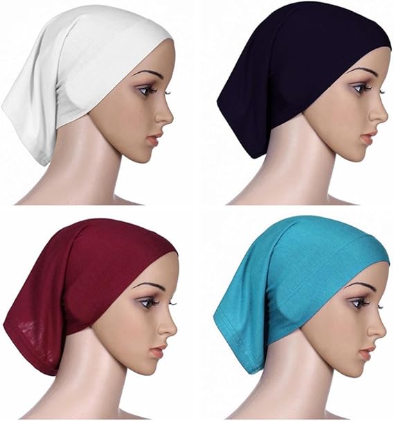 SynHHergyx Modal Hijab Undercap 2 Stück - Elastische Muslimische Kopfbedeckung