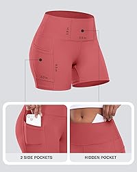 CHRLEISURE Womens Biker Yoga Shorts with
