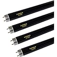 15W F15T8/BLB Black Light Bulb, 18 inch T8 Linear Fluorescent Blue Tube, G13 2-Pin Base