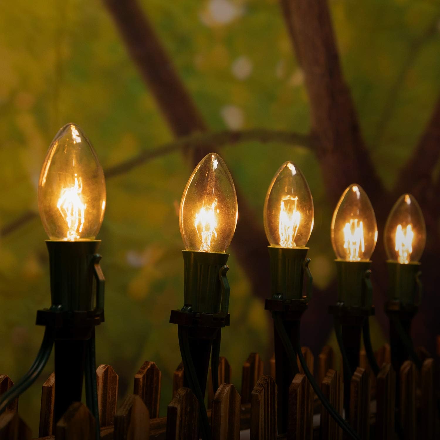 Minetom 4.5 inch Christmas Light Stakes 50 Pack Yard Lawn Stakes for C7