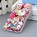 Mavis's Diary Phone case Compatible with iPhone 7, iPhone 8 Full Edge 3D Handmade Luxury Bling Crytal Fashion Design Shiny Gem Pearl Rhinestone Diamond Clear Hard Cover (Crown Castle)