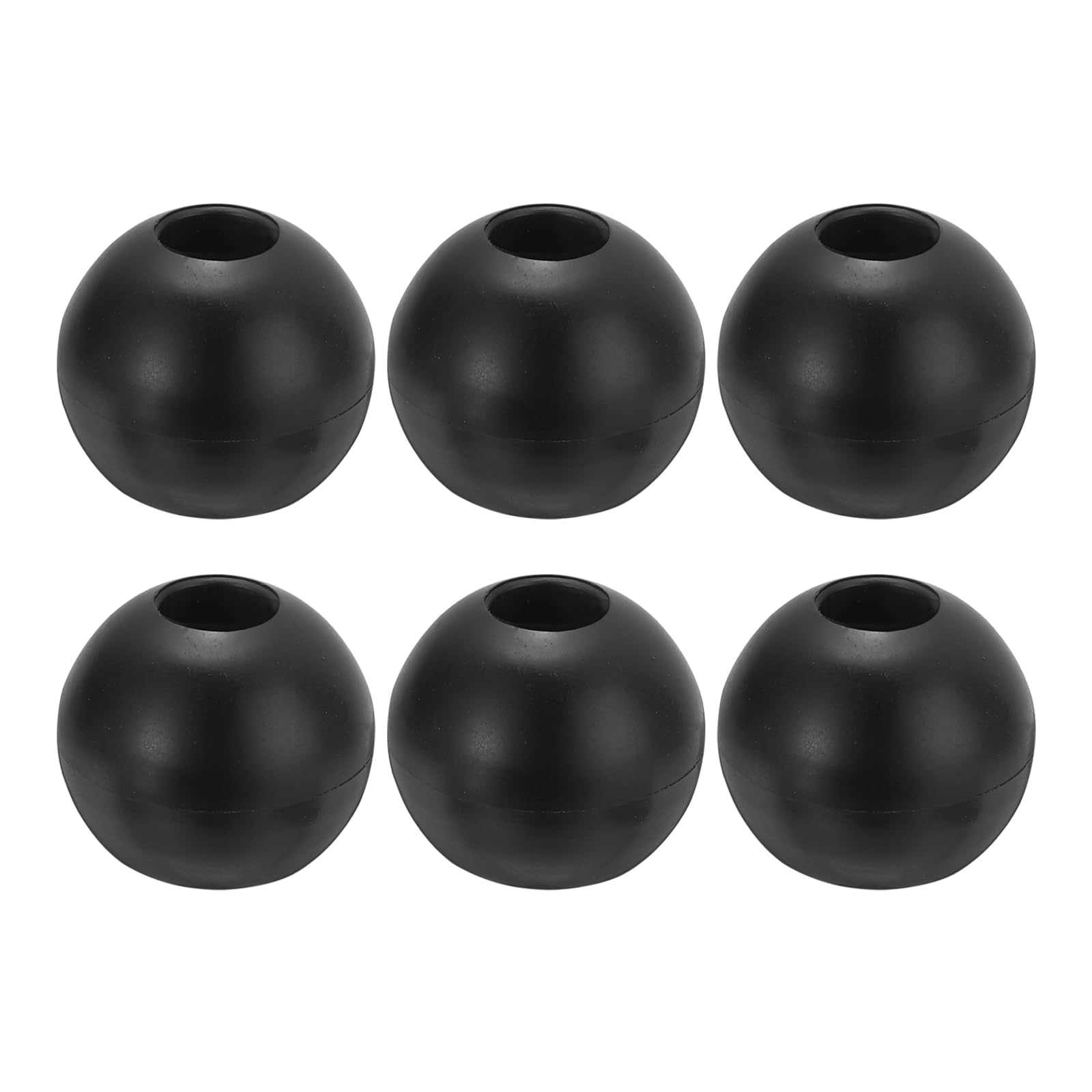 PATIKIL Cable Ball Stopper, 6pcs Rubber Gym Machine Accessories for Cable Fitness Equipment Wire Rope Port Joint Replacement Parts for Home Gym Machine, Black