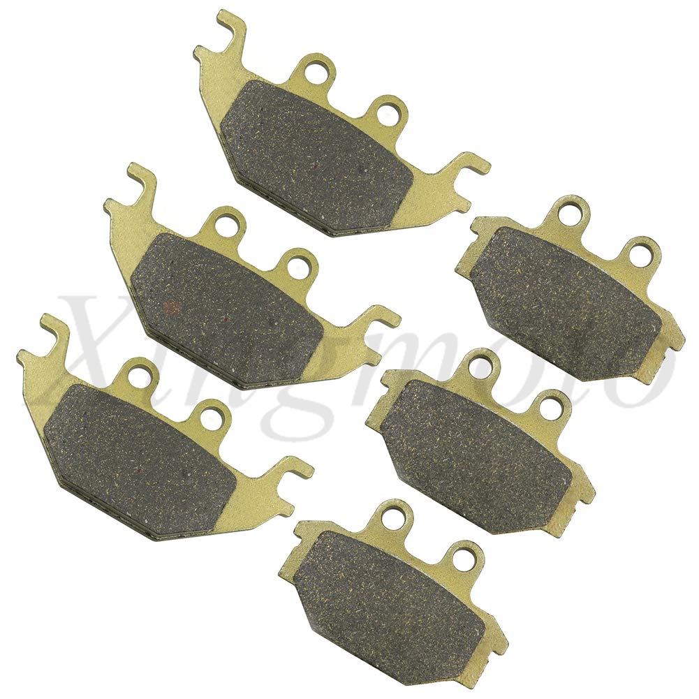 NBX- （FA377） Replacement of Front Rear Brake Pads For Compatible with Kawasaki KVF 300 CCF CDF CEF CFF CGF CHF 2X4 Brute Force 2012-2017 /