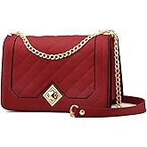 Travistar Crossbody Bags for Women Small Handbags PU Leather Shoulder Bag Purse Evening Bag Quilted Satchels with Chain Strap