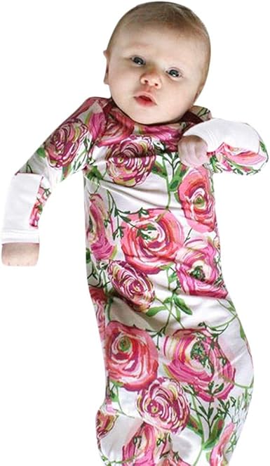 floral sleepers baby girl